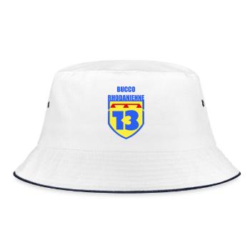 Coat of arms 13 Bucco Rhodanienne - Bucket Hat - white/navy - Front