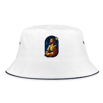 Le Christ dans la forêt étoilée, Jésus - Bob - blanc/marine - Devant