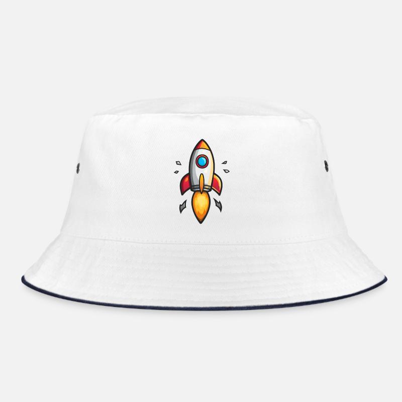 Cartoon Rakete Farbexplosion Bucket Hat