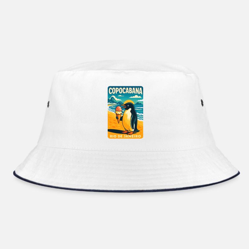 Copocabana Pinguin Rio Poster Bucket Hat