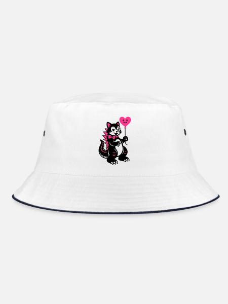 Chat Monstre Rose - Bob - blanc/marine - Devant