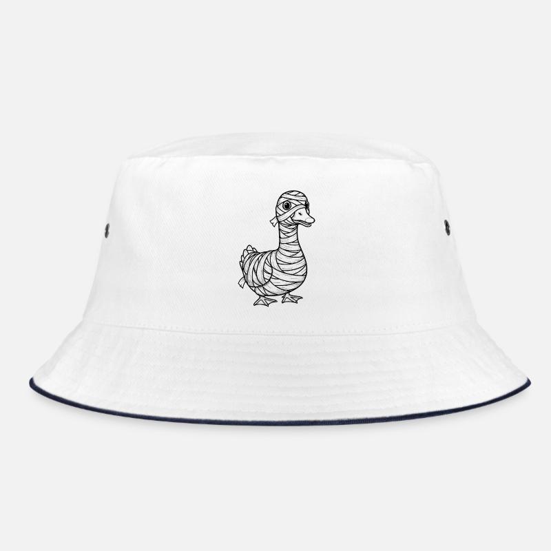A funny duck is dressed as a mummy Bucket Hat