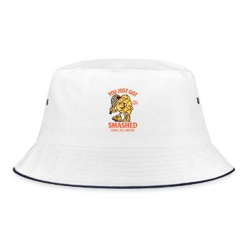 YOU JUST GOT SMASHED - Bucket Hat - white/navy - Front