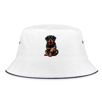 Rottweiler Propriétaire de Rottweiler Lovers - Bob - blanc/marine - Devant