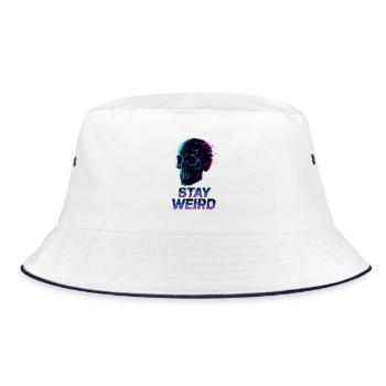 Restez bizarre Neon Skull - Bob - blanc/marine - Devant