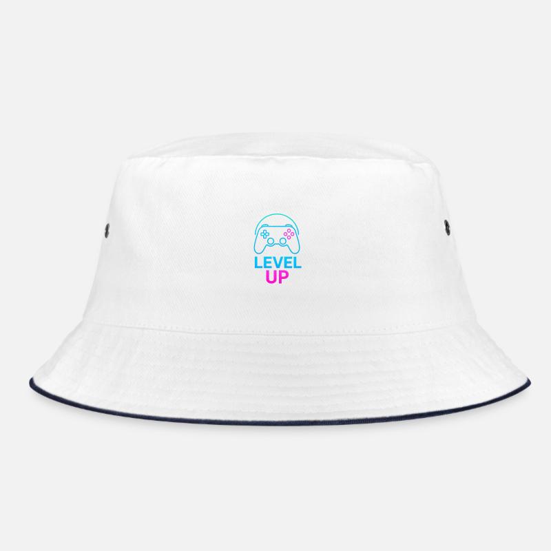 Level Up Neon Controller Grafik Bucket Hat