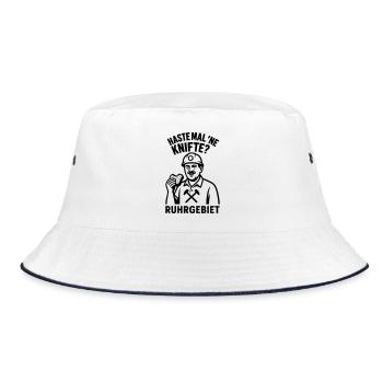 Haste Mal Ne Knifte Ruhrgebiet - Bucket Hat - white/navy - Front