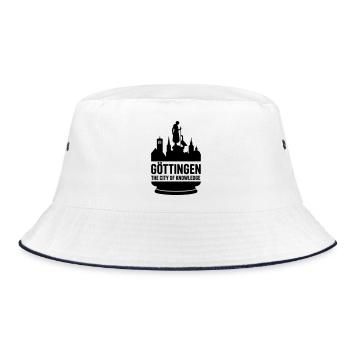 Göttingen City of Knowledge - Bucket Hat - white/navy - Front