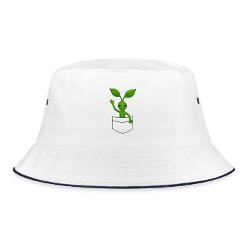 Bowtruckle Zauberwesn - Bucket Hat - white/navy - Front