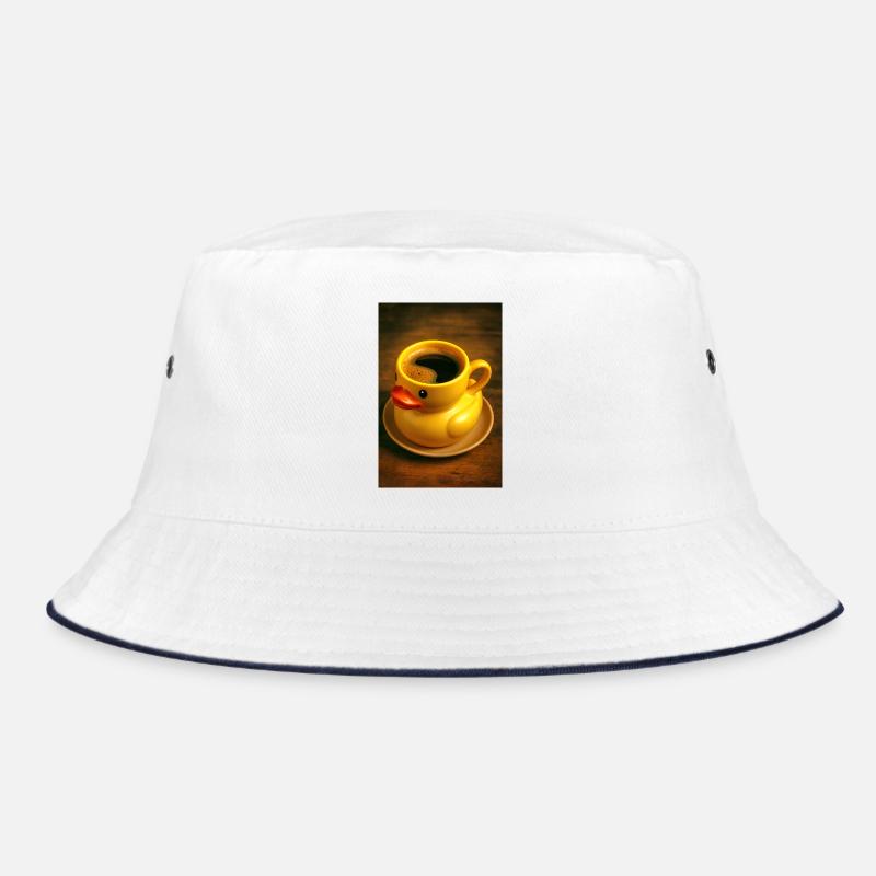 Badeente als Kaffeetasse Bucket Hat