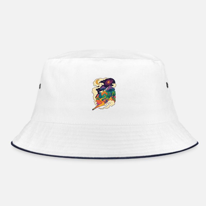 Psychedelische Pilzlandschaft Pfad Bucket Hat