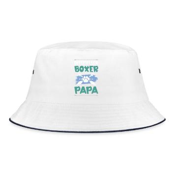 Chiens Boxer Papa - Bob - blanc/marine - Devant