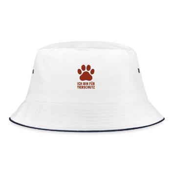 Logo Paw pour la déclaration sur le bien-être animal - Bob - blanc/marine - Devant