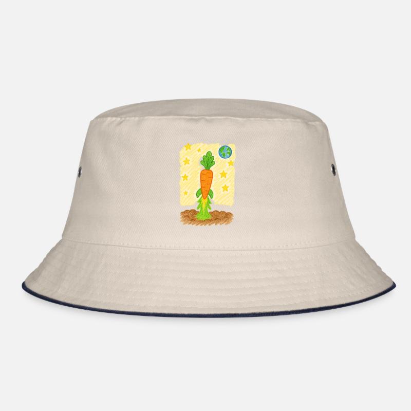 Carrot Rocket to Planet Earth Bucket Hat