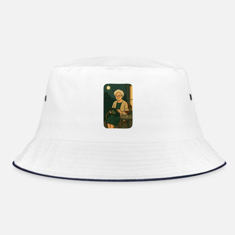 Moon game night on the balcony Bucket Hat
