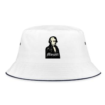Mozart Noir Compositeur rebelle - Bob - blanc/marine - Devant