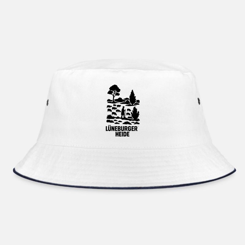Lüneburger Heide Schäfer Heidschnucken Idylle Bucket Hat