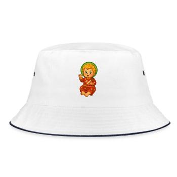 Weihnachtsbaby Herzfreude - Bucket Hat - Weiß/Navy - Vorne