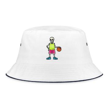 Maillot Squelette Basketball Neon 00 - Bob - blanc/marine - Devant