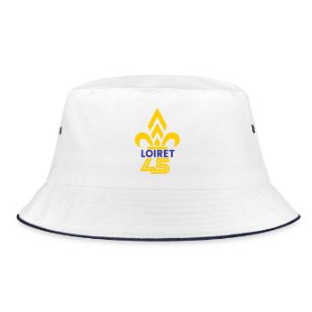 Fleur de Lys Loiret 45 - Bucket Hat - white/navy - Front