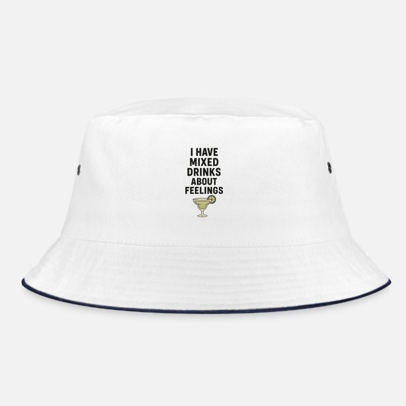 I Have Mixed Drinks About Feelings Bucket Hat