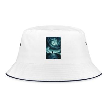 Dark fantasy illustration - Bucket Hat - white/navy - Front