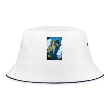 Mountain house landscape - Bob - blanc/marine - Devant