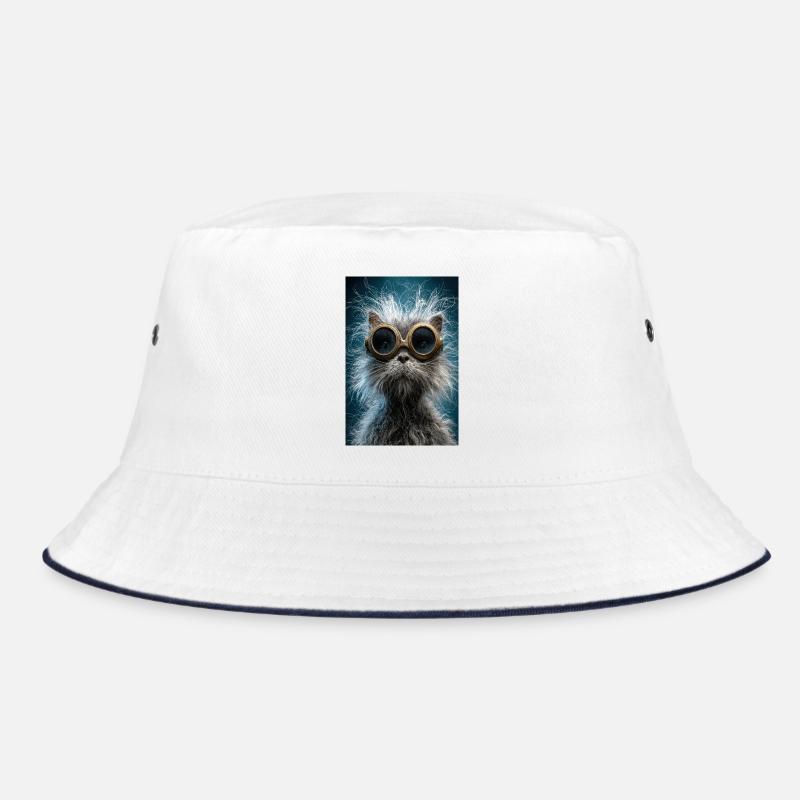 Steampunk Cat Goggles Bucket Hat