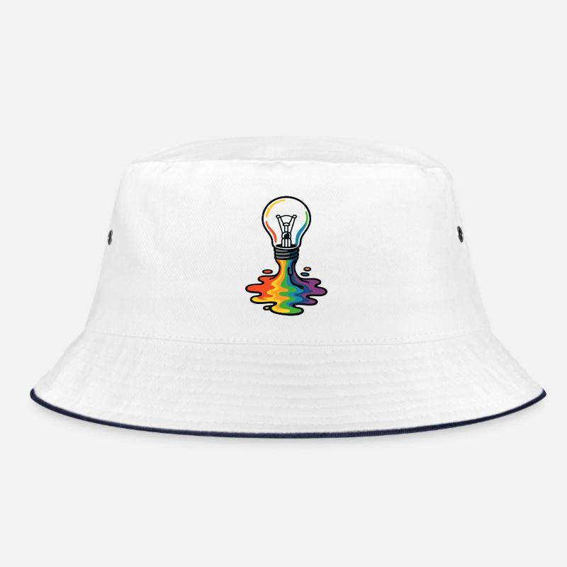 Rainbow Melt Glühbirne Bucket Hat