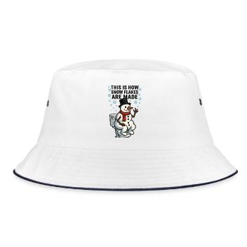 Les flocons de neige sont faits Toilette bonhomme de neige - Bob - blanc/marine - Devant
