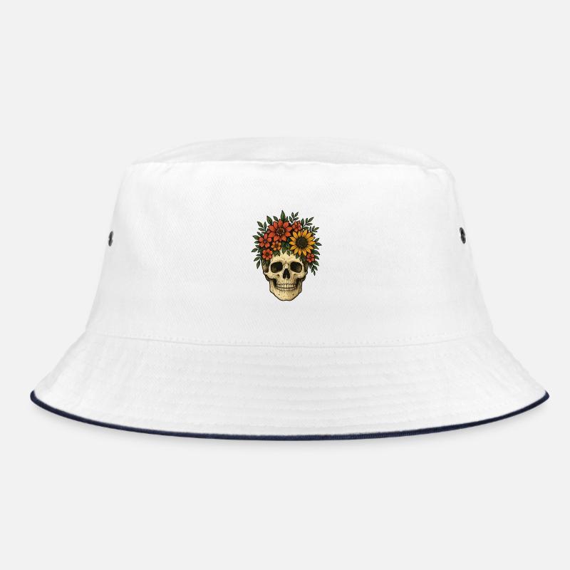 Blumenschädel Bucket Hat