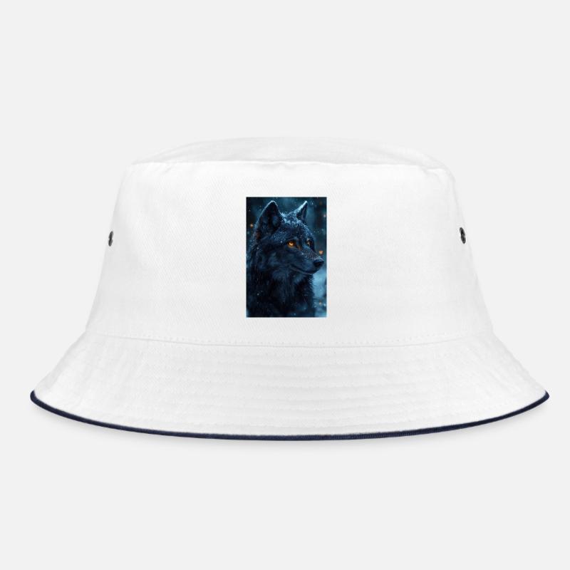 Illustration eines Wolfes Bucket Hat