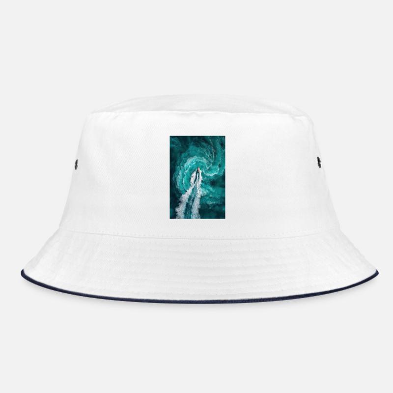 Spiral Ocean Wake Bucket Hat