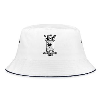 Washing machines trouble give work - Bucket Hat - white/navy - Front