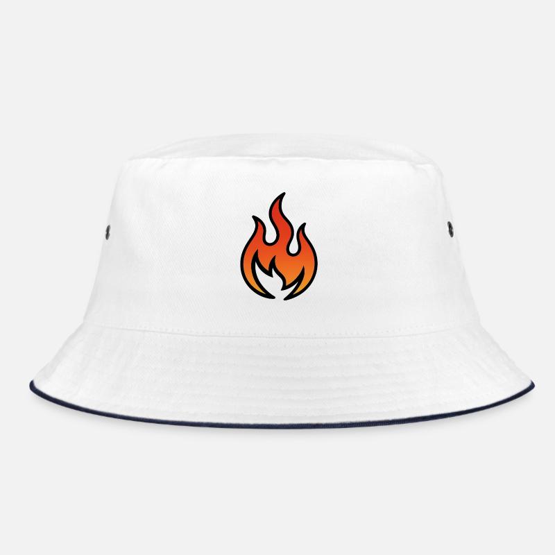 Flame Fiery Gradient Warm Bucket Hat