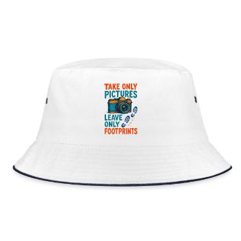 Urbex - Urban Exploration - Bucket Hat - white/navy - Front