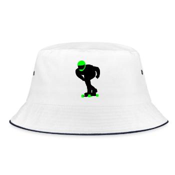 Longboard - Bucket Hat - white/navy - Front