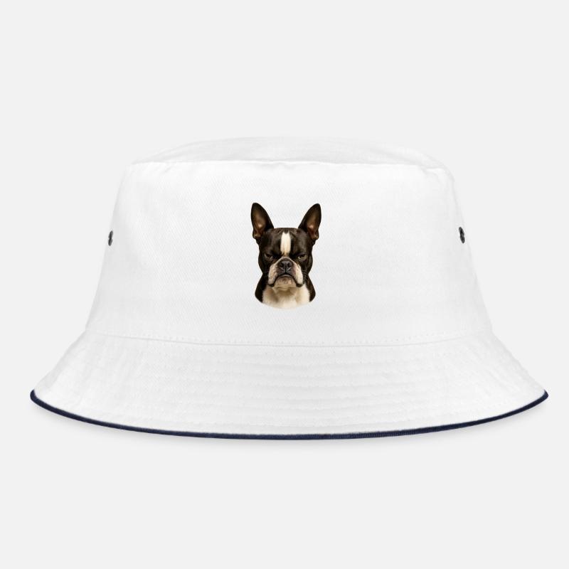 Eindrucksvoller Boston Terrier Blick Bucket Hat