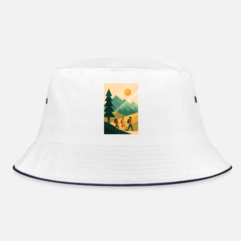 Aventure Montagneuse Minimaliste - Bob - blanc/marine