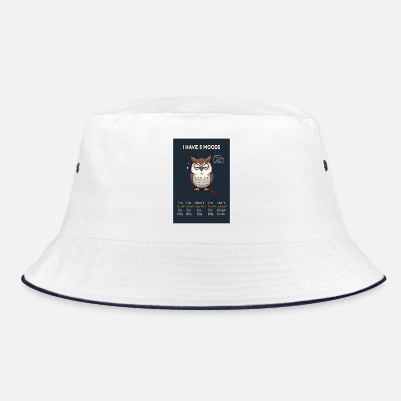 I Have 5 Moods-Witziges Eulenmotiv mit dem Spruch  Bucket Hat