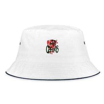 Merry Christmas – Futuristic Xmas Design - Bucket Hat - white/navy - Front