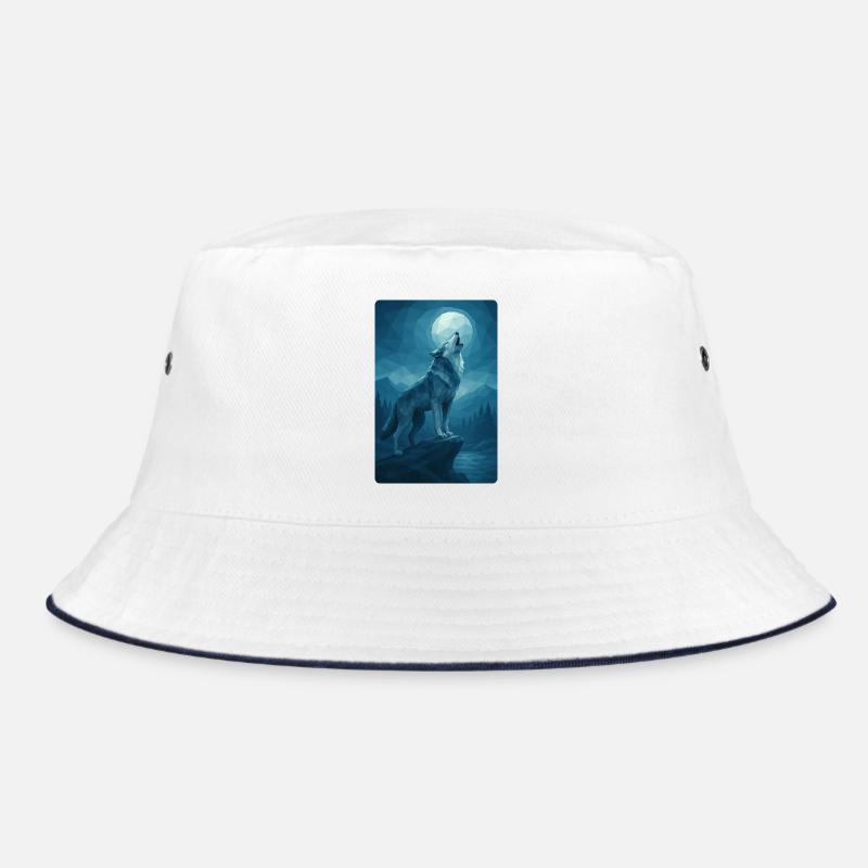 Polynature Night Wolf Bucket Hat
