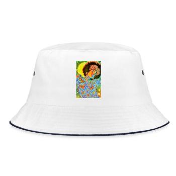 Âme de papillon en fleur néon - Bob - blanc/marine - Devant