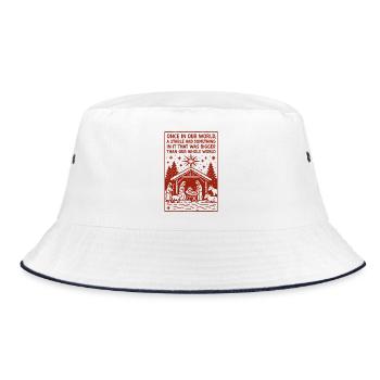 Bigger than our whole world 1 - Bucket Hat - white/navy - Front