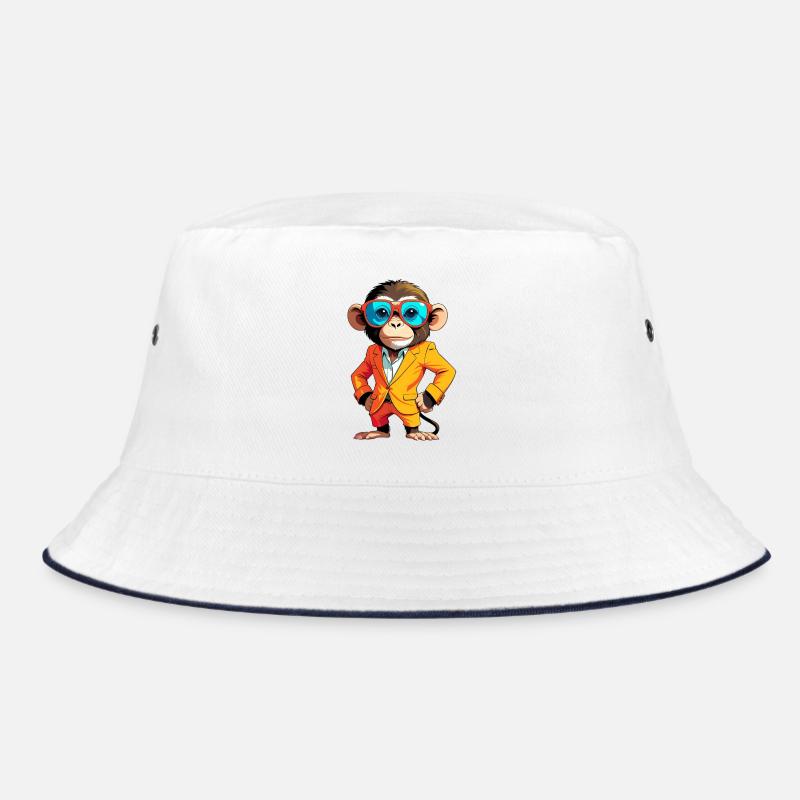 Singe coloré en costume avec des lunettes de soleil Bob