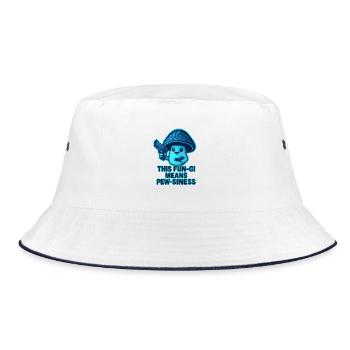 Champignon Fun-Gi Pew Pew Kawaii - Bob - blanc/marine - Devant