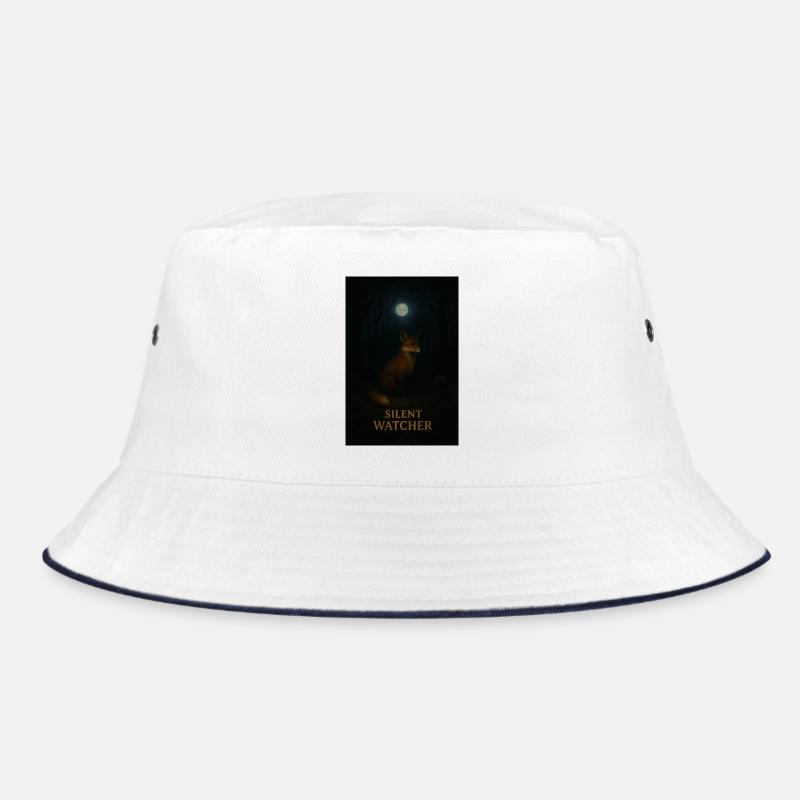 Silent Waiting Fox by Moonlight Bucket Hat