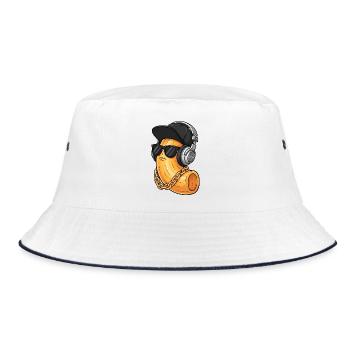 mac n cheese - Bucket Hat - white/navy - Front