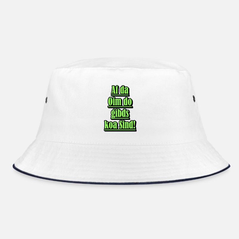 Neon Dialect Saying Green Bucket Hat