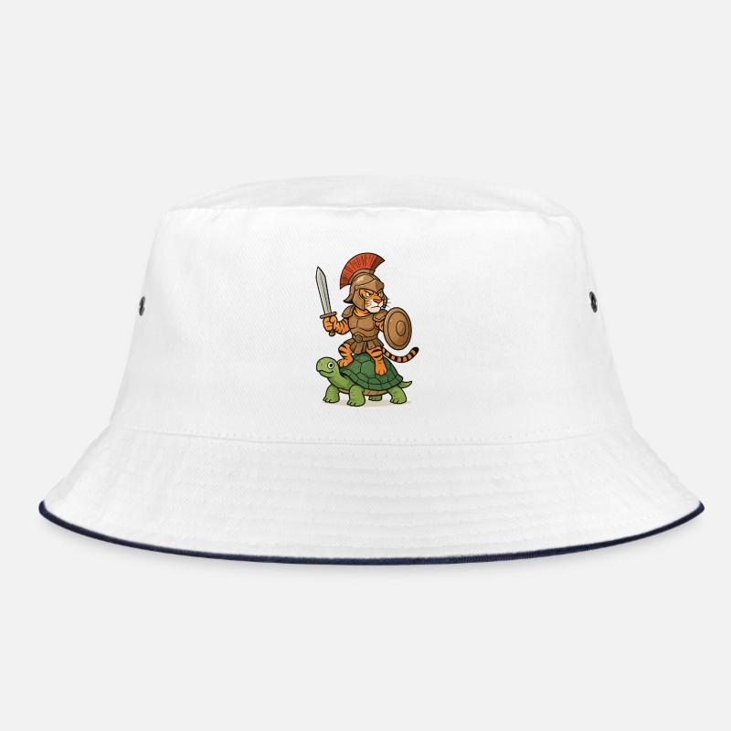 Gladiator Tiger on Turtle Bucket Hat